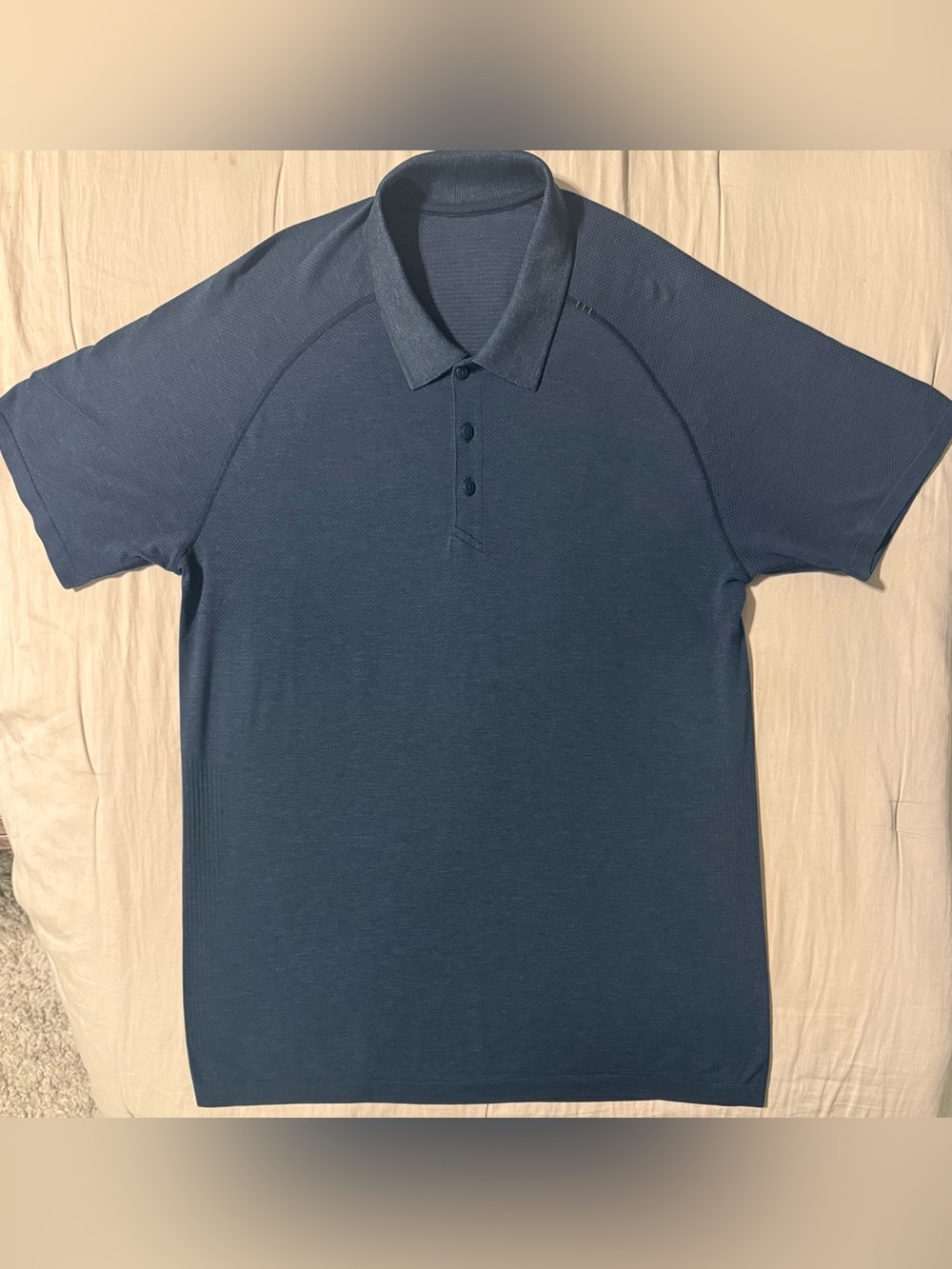 Lululemon Metal Vent Tech Polo Men’s XL Navy Blue Golf Training Shirt